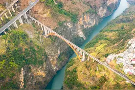 世界超级大桥故事｜水红铁路北盘江大桥：“铁路界”的世界第一图片