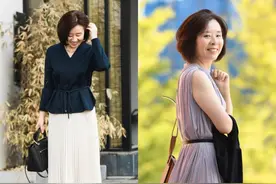 今年流行一种穿法，叫“香云纱衫+5种半裙”，适合50、60岁的女人图片