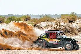 环塔拉力赛SS5墨玉红白山赛段 车手去年的遗憾，在飞沙走石间弥补图片