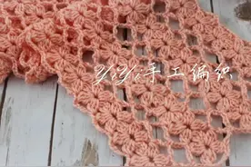 一种好看的花样，有详细的步骤，可以钩织多种装饰毯子、围巾等图片