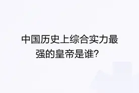 中国历史上综合实力最强的皇帝是谁？图片