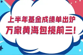 【上半年基金成绩单出炉：万家黄海包揽前三！】上半年#基金#成绩单火热出炉！谁一骑绝尘？谁又不尽人意？一起来看看！视频封面
