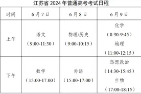江苏省2024年普通高考温馨提醒图片