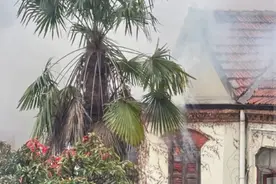 上海市中心“老洋房”着火！出动4辆消防车，屋内物损严重图片