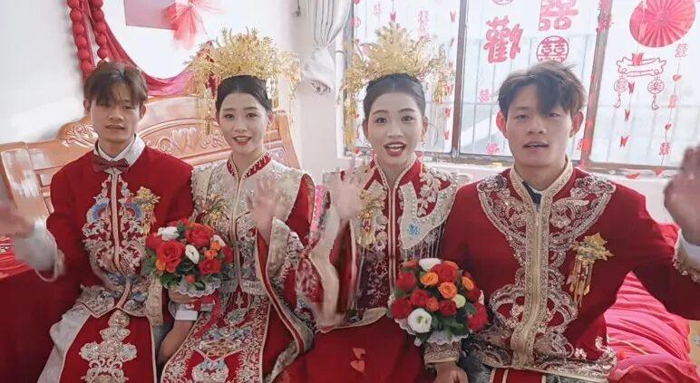 河南商丘一双胞胎兄弟同天迎娶双胞胎姐妹,被赞“复制粘贴的幸福”-图3