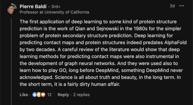 谷歌AlphaFold得了诺奖，但DeepMind根本没引用前人论文？
