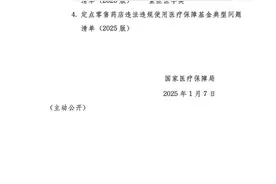 定点医药机构自查自纠！形成9个领域对照自查的问题清单图片