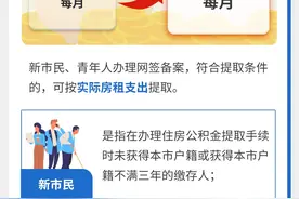 上海住房公积金租赁提取政策优化一览图片