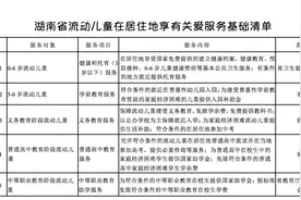 《湖南省加强流动儿童关爱保护行动实施方案》（全文）图片