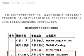 四川成都：TasiChat大模型完成国家级备案图片