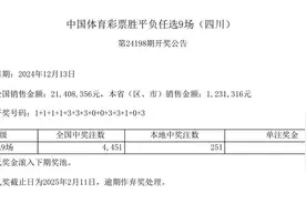 中国体育彩票12月13日开奖结果图片