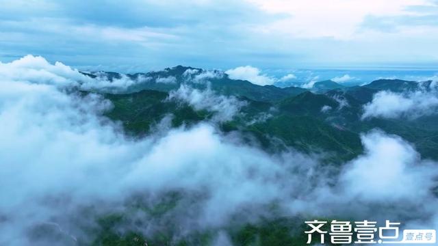 壹点号·秀山东|济南大雨过后云团翻涌，九如山云雾缭绕瀑布欢腾