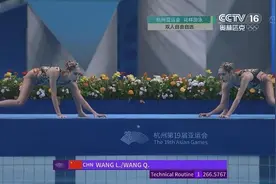广东双胞胎姐妹王柳懿/王芊懿夺得花样游泳双人金牌图片