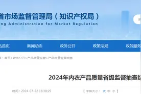 【山东】2024年内衣产品质量省级监督抽查结果图片