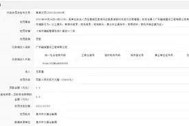 擅自占用或者挖掘城市道路  广东融城建设工程有限公司一天被罚两次图片