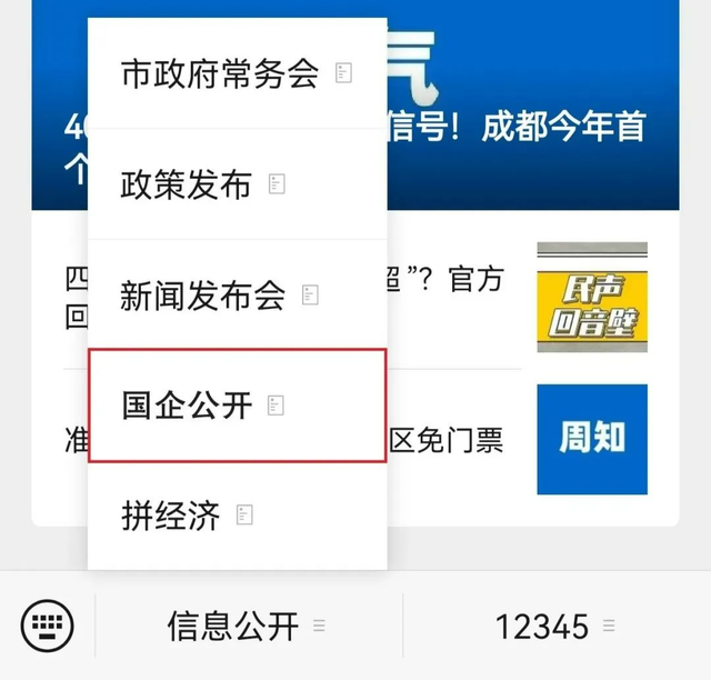 成都国企重要信息公开提档升级！操作指南来了→