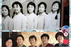 毕业50载，浓浓同窗情！青岛“五朵金花”晒今昔合照，引数万网友动容图片