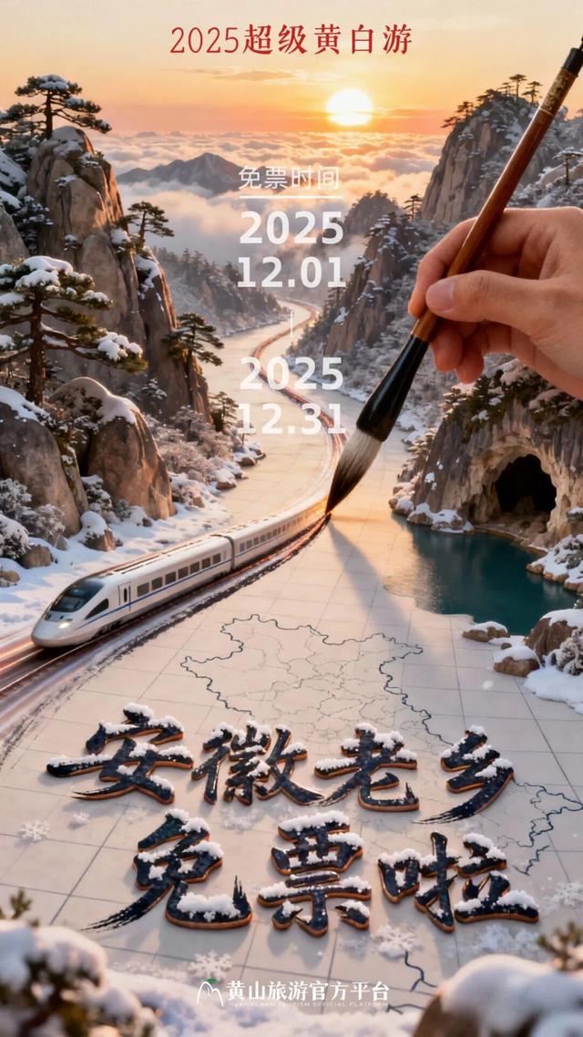 安徽老乡，免票“黄白游”！