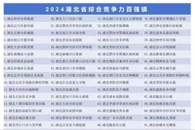 2024湖北省百强镇名单在京揭晓图片