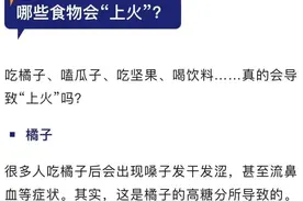 【科普】过年大量吃橘子、嗑瓜子、喝饮料…“上火”了如何缓解？图片