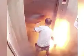 电瓶车电池进电梯爆燃，事主26天后去世视频封面