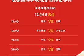 2024成都国际乒联混合团体世界杯赛程直播时间表（12月6日-7日，对阵名单）图片