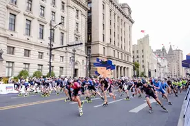 亚洲首创“轮滑+路跑”融合马拉松在上海开赛，超三万人报名图片