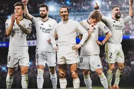 6冠传奇🌟皇马官方海报：亨托C位，阿宽纳乔、魔笛大傻分居两侧图片