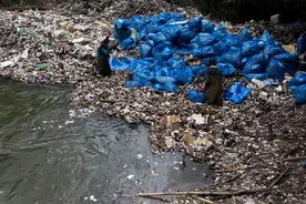 （外代一线）南非：清理河流污染图片
