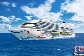 可载游客5232人 第二艘国产大型邮轮命名“爱达·花城号”图片