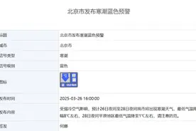 大风+沙尘+寒潮！北京三预警齐发图片