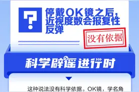 停戴OK镜之后，近视度数会报复性反弹？丨中新真探图片