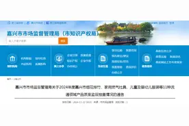 2024年度浙江省嘉兴市烟花爆竹、家用燃气灶具、儿童及婴幼儿服装等11种流通领域产品质量监督抽查情况发布图片