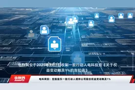 电科网安：控股股东一致行动人增持公司股份权益变动触及1%视频封面