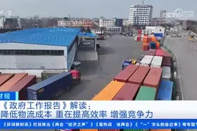 《政府工作报告》解读：降低物流成本 重在提高效率 增强竞争力图片