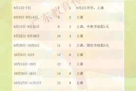 寒假及开学时间定了！湛江市最新校历→图片
