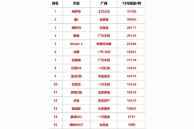 都市车界|年度中型车销量榜单出炉图片