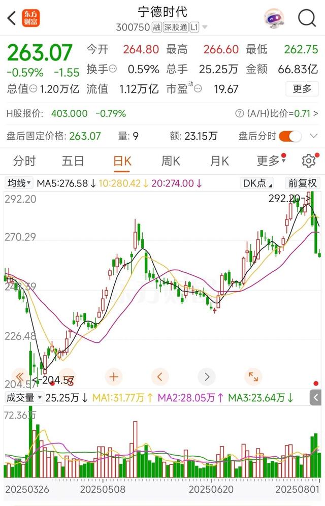 宁德时代上半年日均净赚1.7亿
