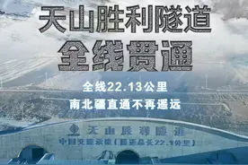 穿越天山！世界最长高速公路隧道贯通图片