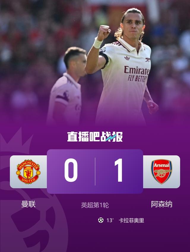 曼联0-1阿森纳