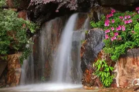 瀑布仙境＋杜鹃花海，市中心的这处秘境山谷绝美图片