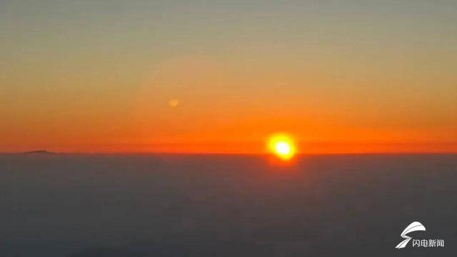 组图丨守得云开见日升 雨后泰山美出天际