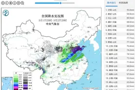 今天雨雪重心南移，6省区还将有强对流图片