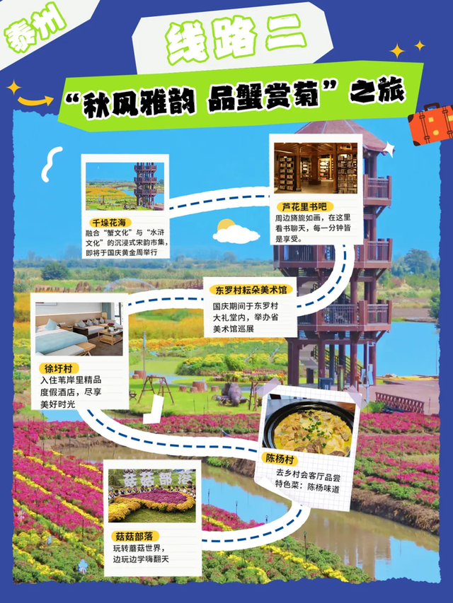 赶海、赏菊、品蟹……这10条乡村旅游线路玩出不一样的“秋”