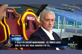 穆帅自嘲：只有疯子才会离开皇马，唯一的那个疯子就是我图片