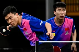 （体育）乒乓球——WTT球星挑战赛多哈站：徐瑛彬/向鹏晋级四强图片