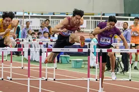 刷出PB 7.56秒！刘翔师弟秦伟搏全锦赛60米栏夺冠图片