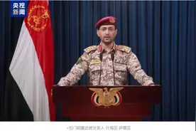 胡塞武装称用无人机袭击一艘集装箱船图片
