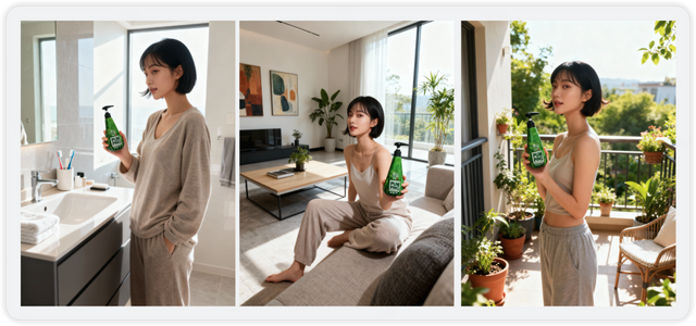 Lovart让我随手拍的牙膏，堪比商业摄影图