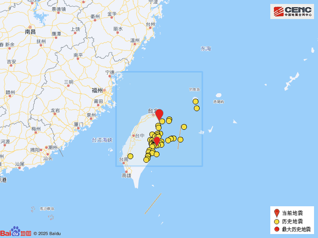台湾宜兰县发生4.9级地震